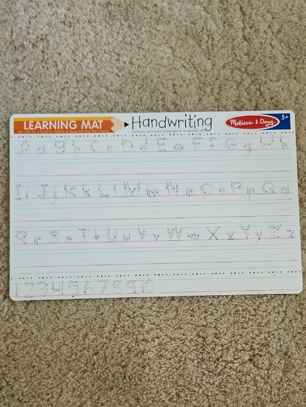 Set Of 4 Melissa And Doug Learning Mats - Picture 6 of 11